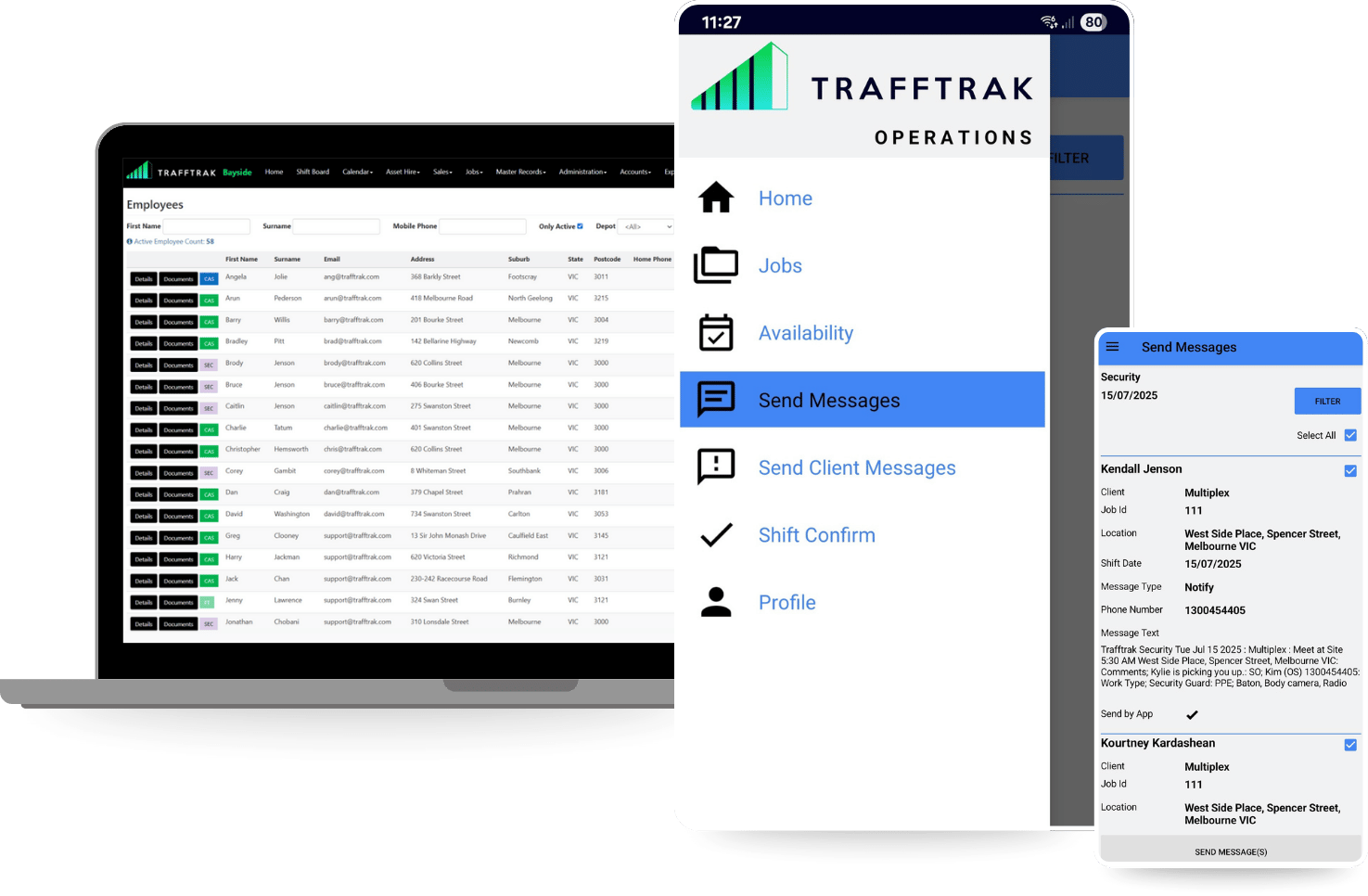 Trafftrak Web and App Trafftrak